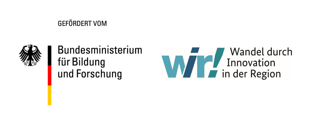 Logo Bildungsministerium für Bildung und Forschung Logo und WIR logo