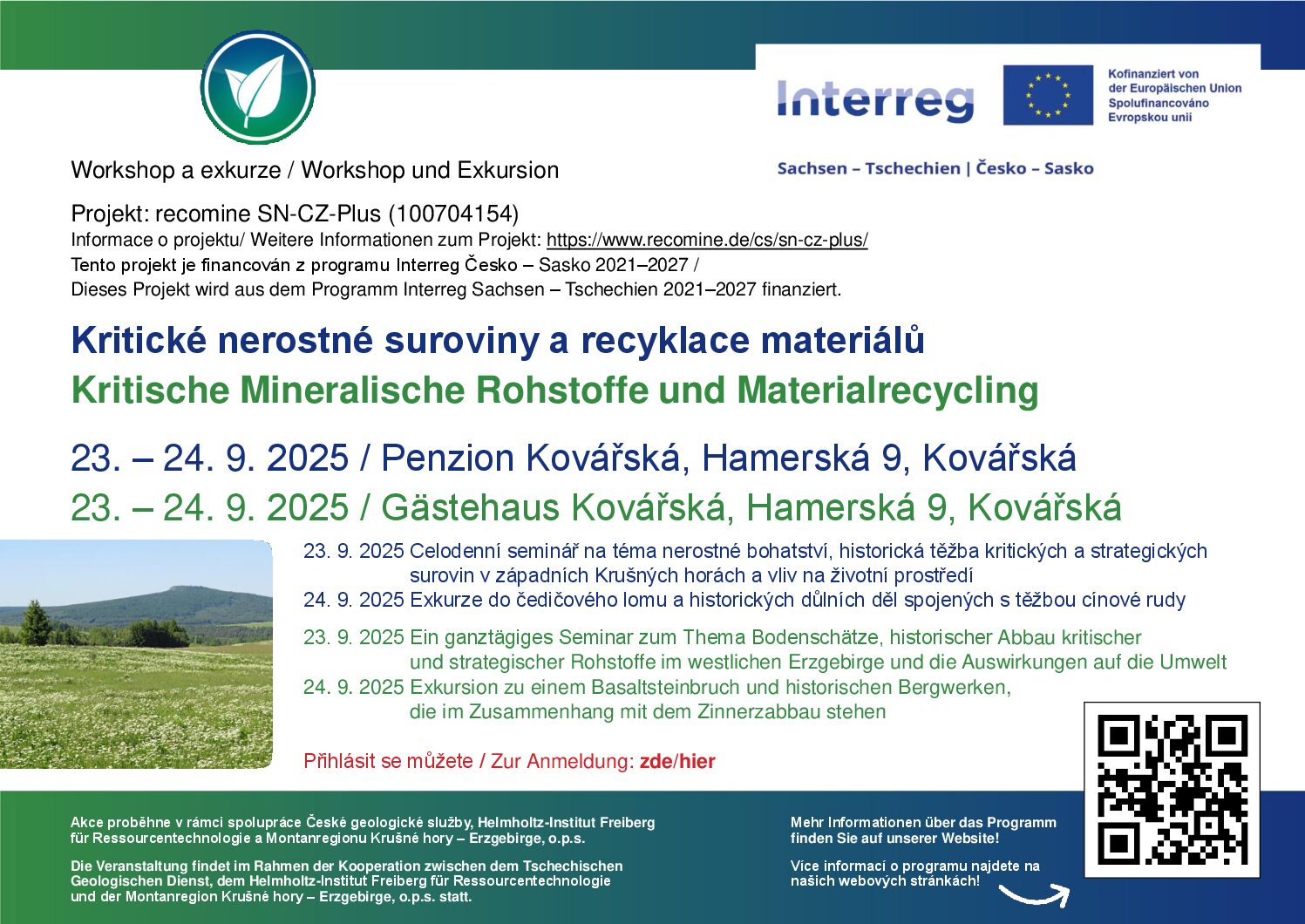 4th workshop recomine SN-CZ-Plus